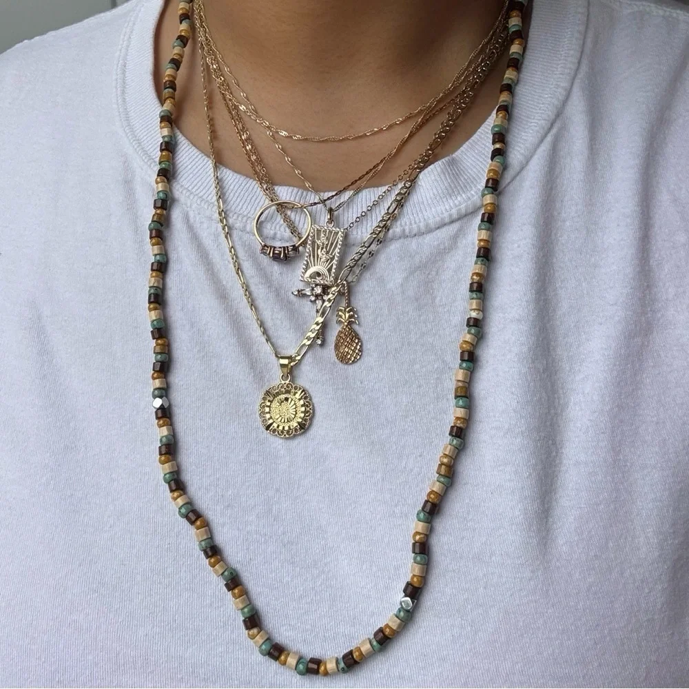 Rowan Boho Long Bead Necklace